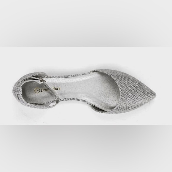 DREAM PAIRS SILVER FLATS WITH ANKLE STRAP - Picture 2 of 14